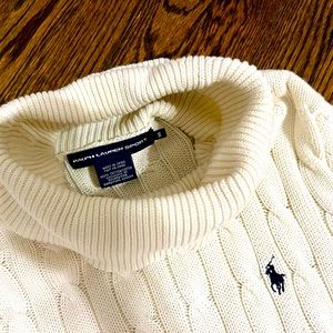 Ralph Lauren sport long sweater/dress cream white color size S fits slim